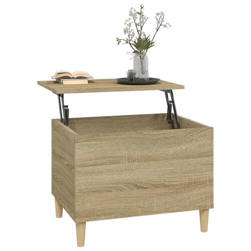 Sofabord 60x44,5x45 cm konstrueret træ sonoma-eg