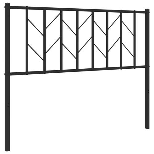Sengegavl 107 cm metal sort