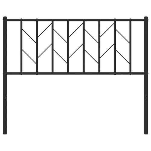Sengegavl 107 cm metal sort