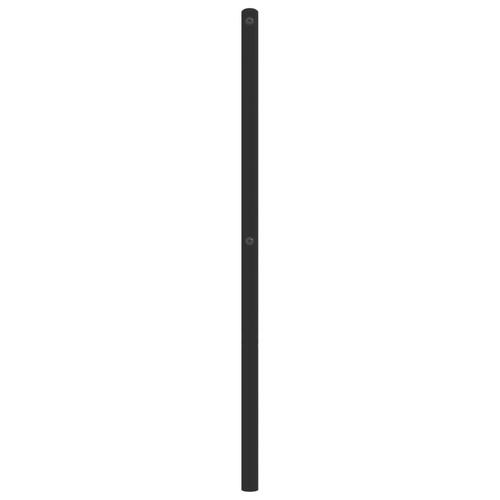 Sengegavl 107 cm metal sort