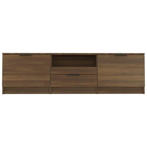 Tv-bord 140x35x40cm konstrueret træ brun egetræsfarve