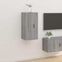 Væghængt tv-skab 40x34,5x80 cm grå sonoma