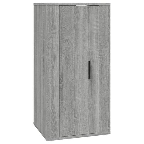 Væghængt tv-skab 40x34,5x80 cm grå sonoma