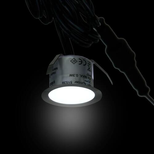 LED-jordlys 20 stk. kold hvid