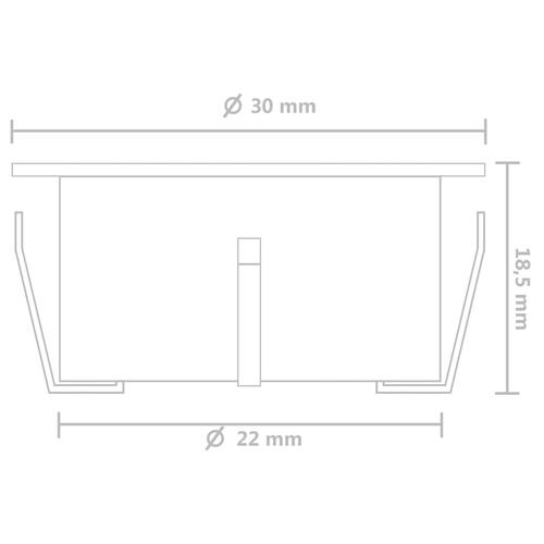 LED-jordlys 20 stk. kold hvid