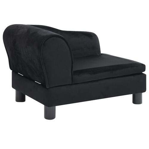 Hundesofa 57x34x36 cm plys sort