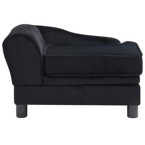Hundesofa 57x34x36 cm plys sort