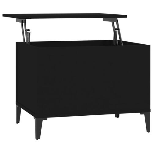 Sofabord 60x44,5x45 cm konstrueret træ sort