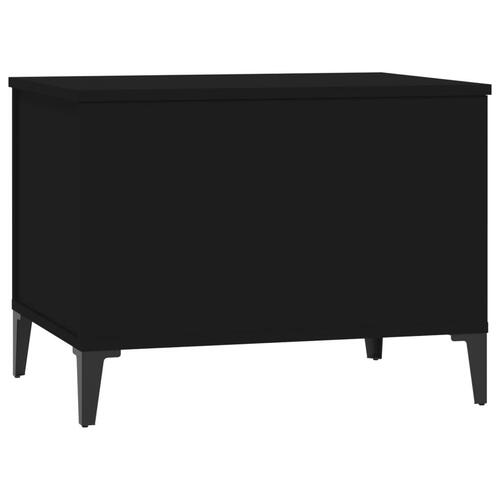 Sofabord 60x44,5x45 cm konstrueret træ sort