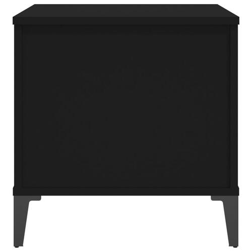 Sofabord 60x44,5x45 cm konstrueret træ sort