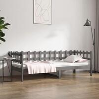 Daybed 90x200 cm massivt fyrretræ grå