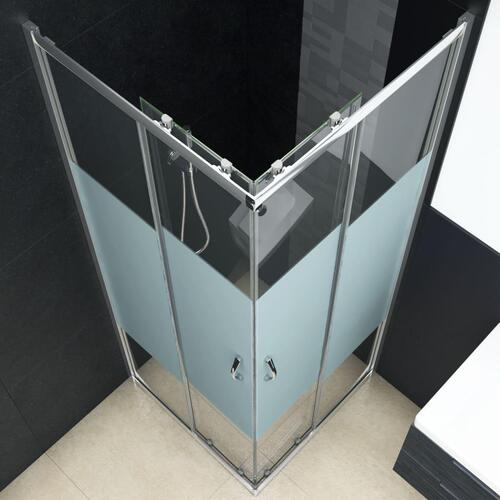 Brusekabine sikkerhedsglas 90 x 80 x 180 cm