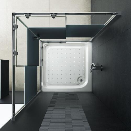 Brusekabine sikkerhedsglas 90 x 80 x 180 cm