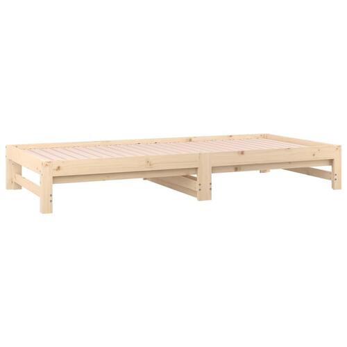 Daybed med udtræk 2x(90x190) cm massivt fyrretræ