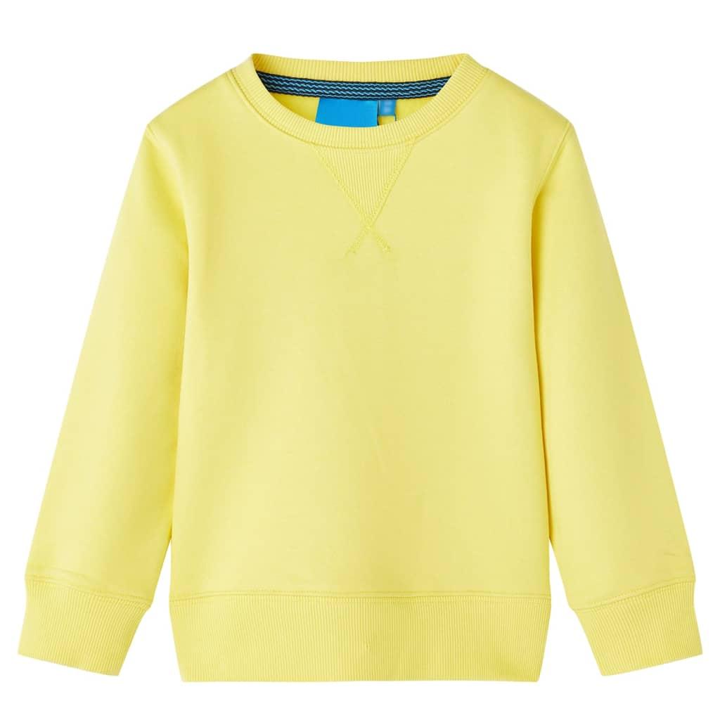 Sweatshirt til børn str. 128 lysegul