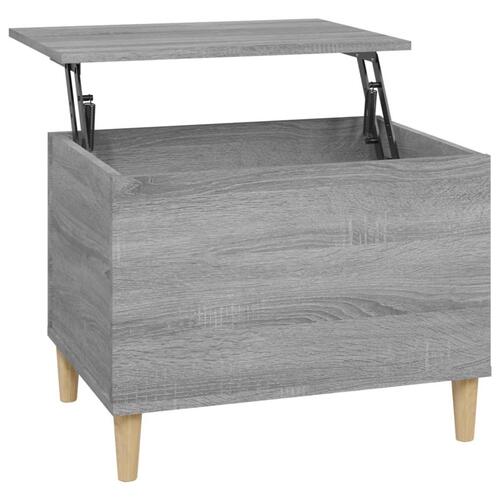 Sofabord 60x44,5x45 cm konstrueret træ Grå sonoma-eg
