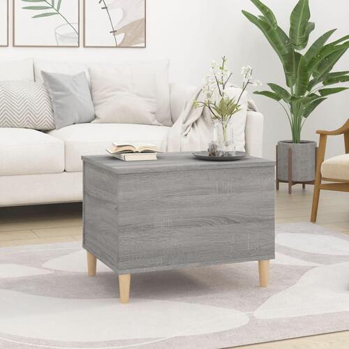 Sofabord 60x44,5x45 cm konstrueret træ Grå sonoma-eg