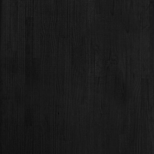 Opbevaringsreol 60x30x105 cm massivt fyrretræ sort