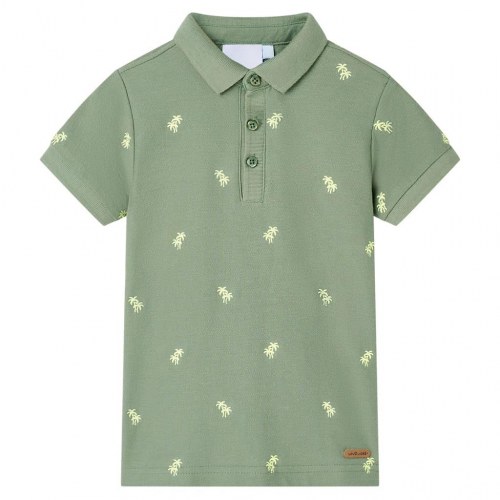 Poloshirt til børn str. 140 - kaki