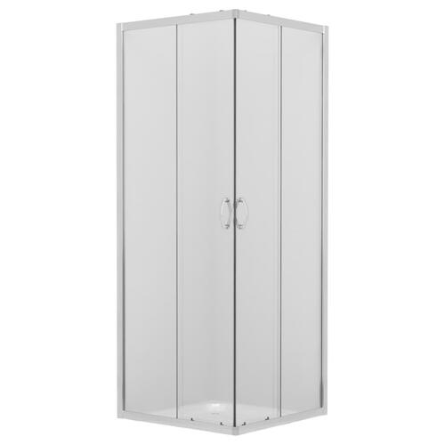 Brusekabine med sikkerhedsglas og brusekar 80 x 80 x 185 cm