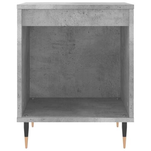 Sengeborde 2 stk. 40x35x50 cm konstrueret træ betongrå