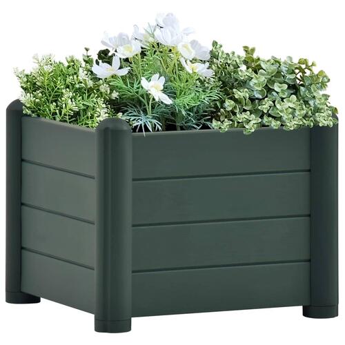 Højbed 43x43x35 cm PP grøn