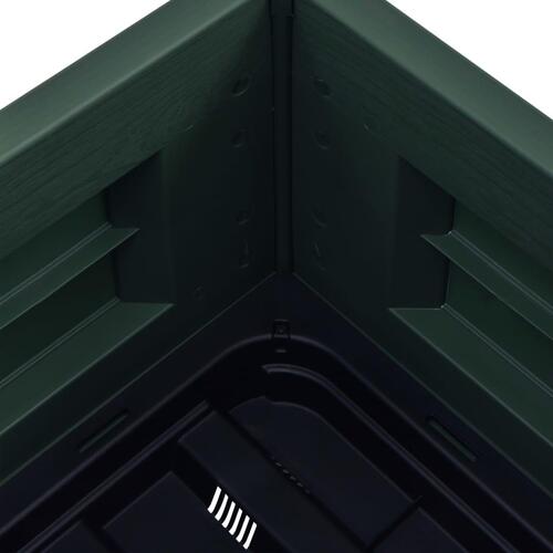 Højbed 43x43x35 cm PP grøn