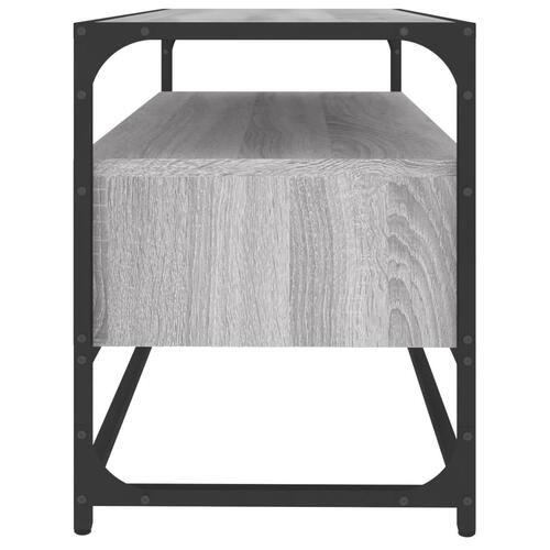 Tv-bord 80x35x45 cm konstrueret træ grå sonoma-eg