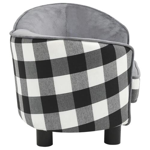 Hundesofa 68x38x38 cm plys grå