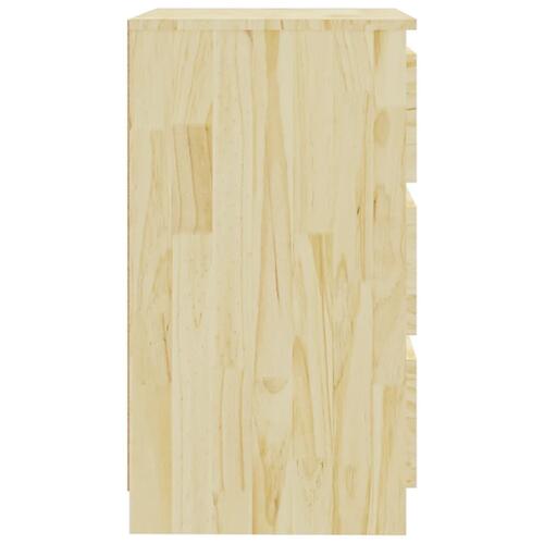 Sengebord 60x36x64 cm massivt fyrretræ