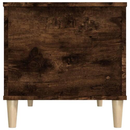 Sofabord 90x44,5x45 cm konstrueret træ røget egetræsfarve