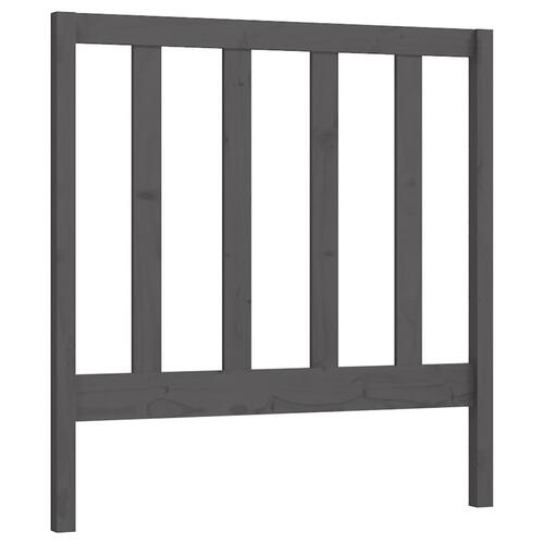 Daybed med udtræk 2x(90x190) cm massivt fyrretræ grå