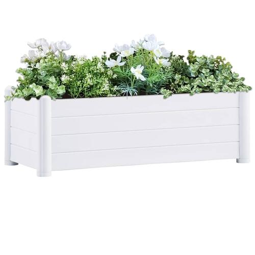 Højbed 100x43x35 cm PP hvid