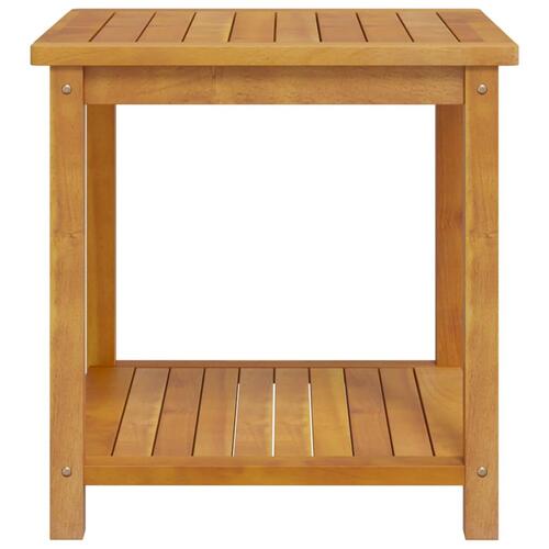 Sidebord 45 x 45 x 45 cm massivt akacietræ