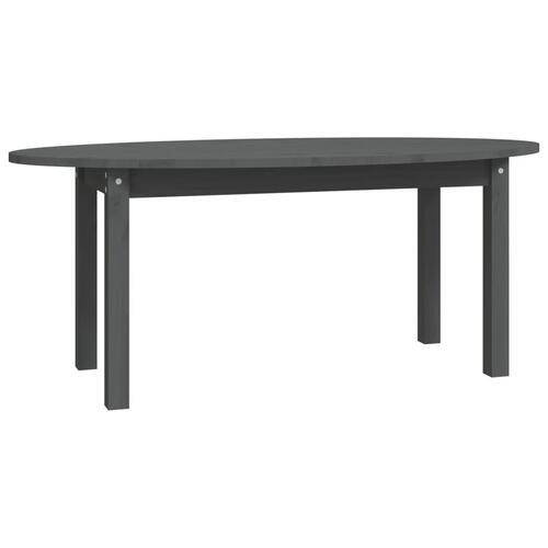 Sofabord 110x55x45 cm massivt fyrretræ grå