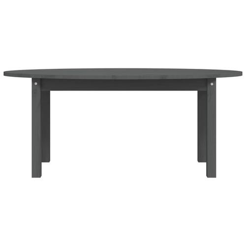 Sofabord 110x55x45 cm massivt fyrretræ grå
