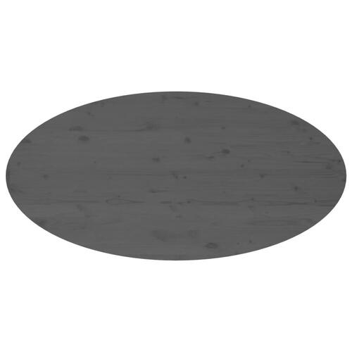 Sofabord 110x55x45 cm massivt fyrretræ grå
