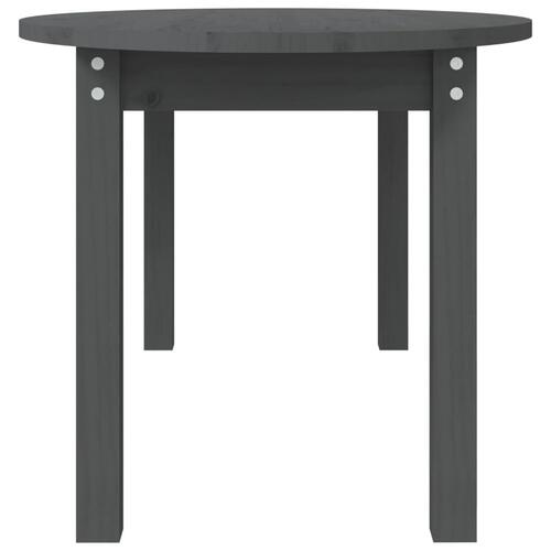 Sofabord 110x55x45 cm massivt fyrretræ grå