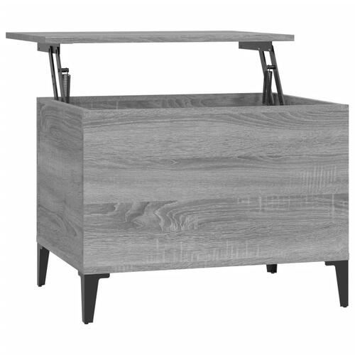 Sofabord 60x44,5x45 cm konstrueret træ Grå sonoma-eg