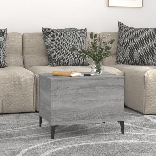 Sofabord 60x44,5x45 cm konstrueret træ Grå sonoma-eg