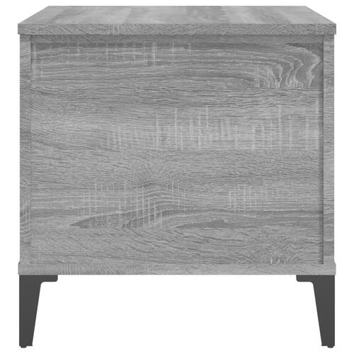 Sofabord 60x44,5x45 cm konstrueret træ Grå sonoma-eg