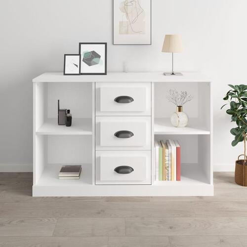 Skænk 104,5x35,5x67,5 cm konstrueret træ hvid