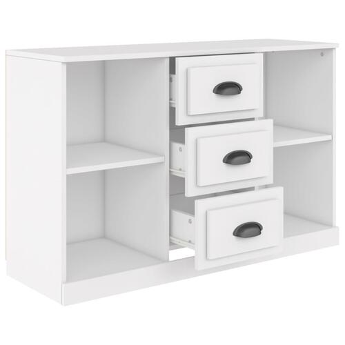 Skænk 104,5x35,5x67,5 cm konstrueret træ hvid