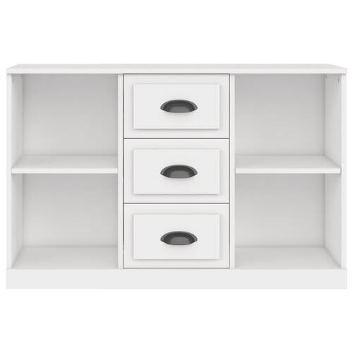 Skænk 104,5x35,5x67,5 cm konstrueret træ hvid