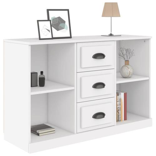 Skænk 104,5x35,5x67,5 cm konstrueret træ hvid