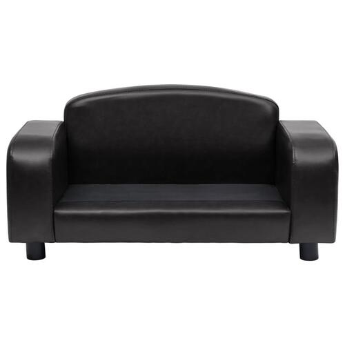 Hundesofa 80x50x40 cm kunstlæder sort
