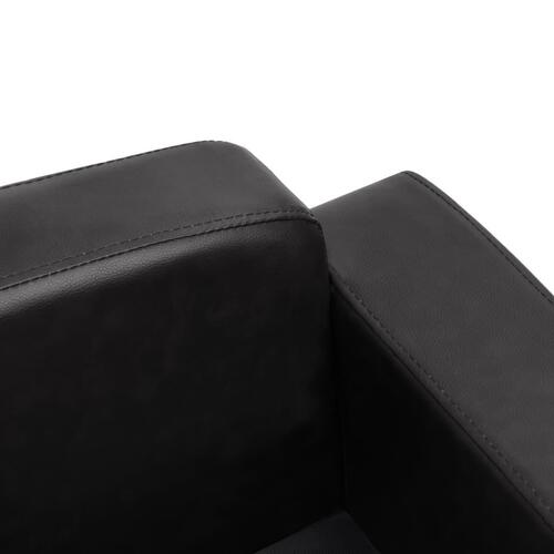 Hundesofa 80x50x40 cm kunstlæder sort