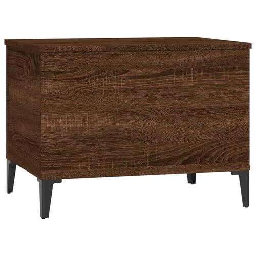 Sofabord 60x44,5x45 cm konstrueret træ brun egetræsfarve