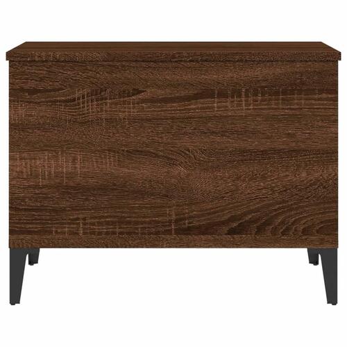 Sofabord 60x44,5x45 cm konstrueret træ brun egetræsfarve