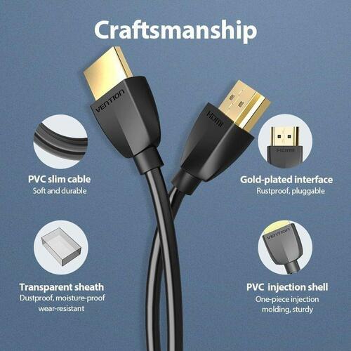 HDMI-kabel Vention AAIBI 3 m Sort